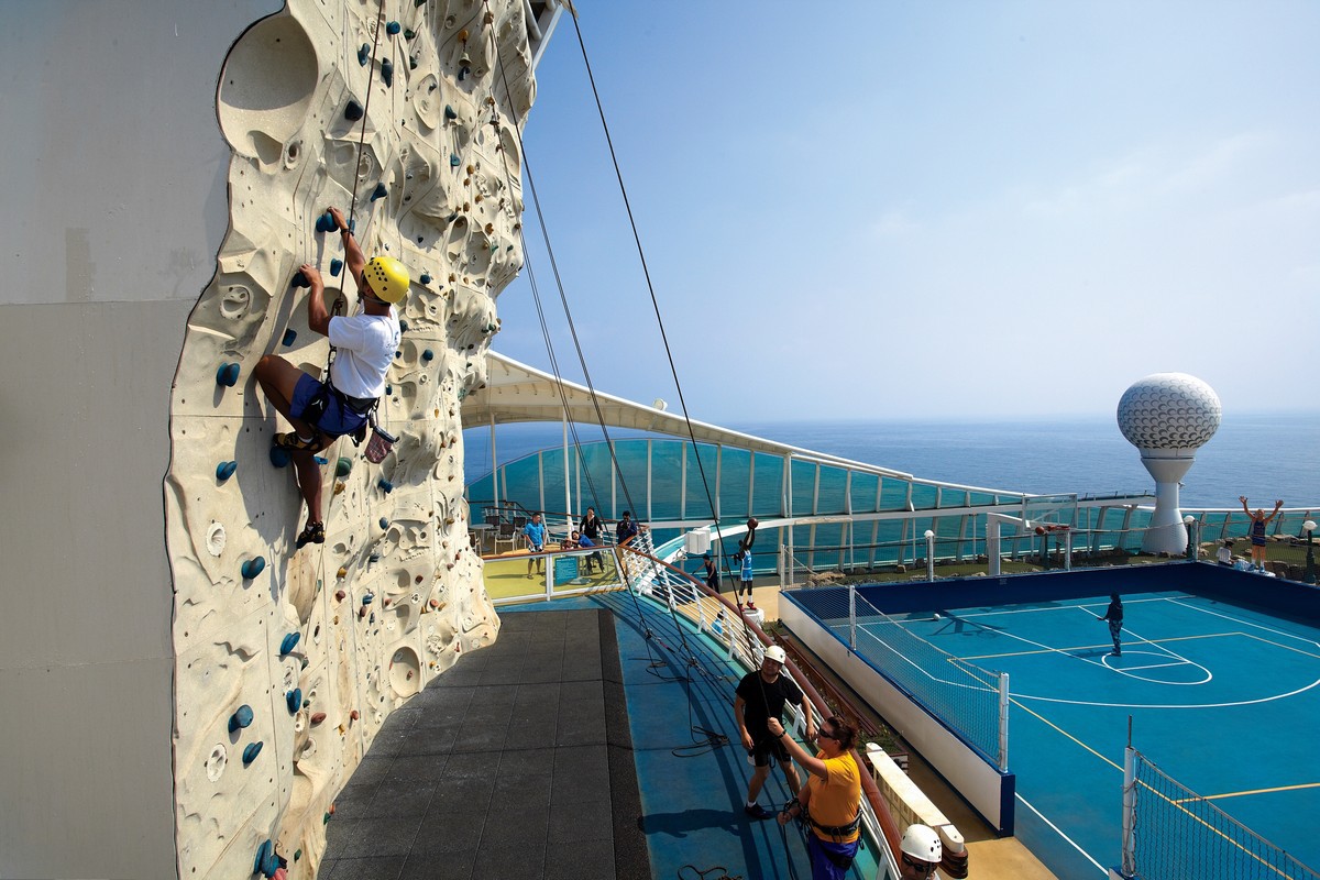 Rock Climbing on Voyager of the Seas